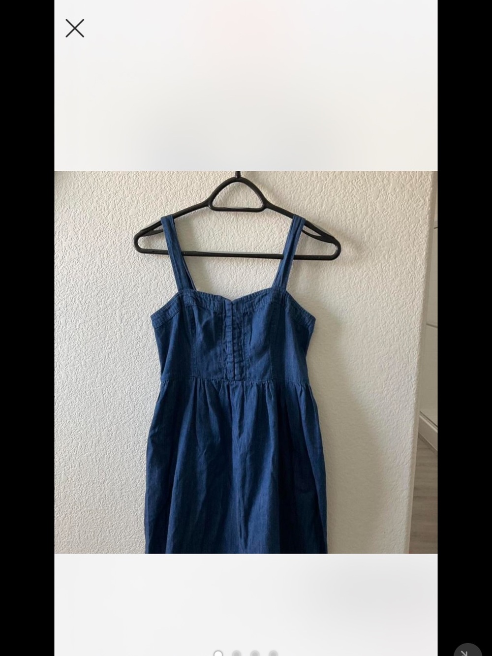 Mossimo Supply Co. Navy Blue Strapless-Look Sundress with Wide Straps